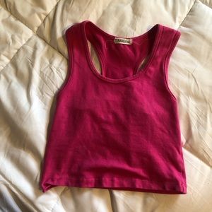 Cropped Pink Tank Top size small